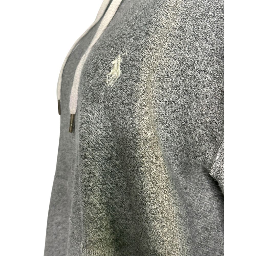 Polo Ralph Lauren gray long sleeves full zip hoodie jacket size Medium - Picture 9 of 12
